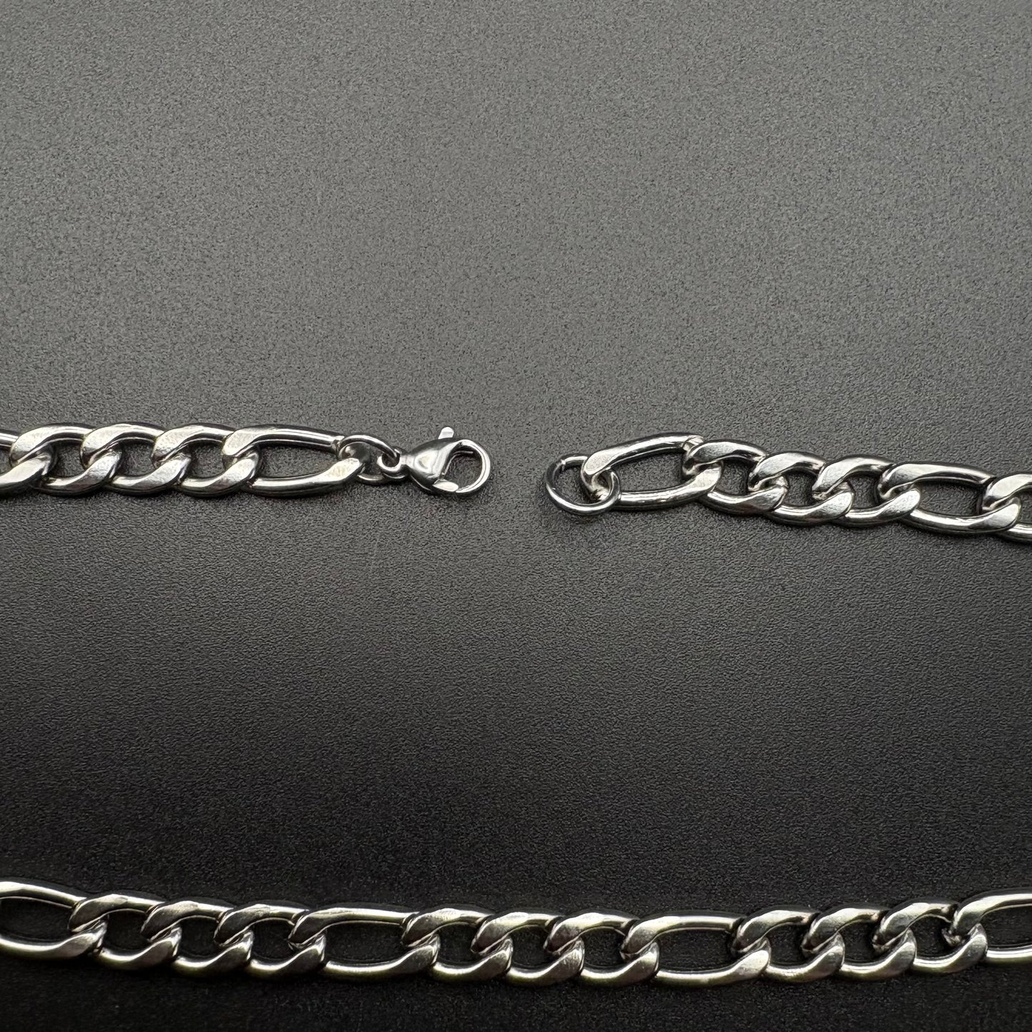 6 mm Figaro Chain - Necklace- Stainless Steel