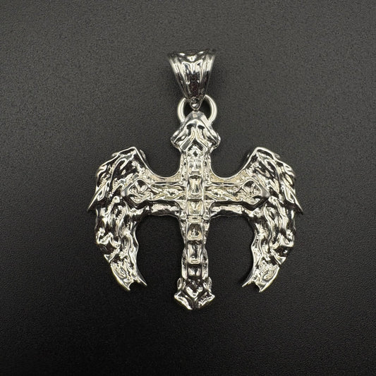 Angel Cross Pendant - MADE TO ORDER (90 Day Guarantee)