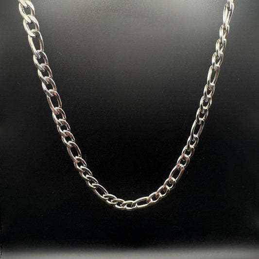 6 mm Figaro Chain - Necklace- Stainless Steel