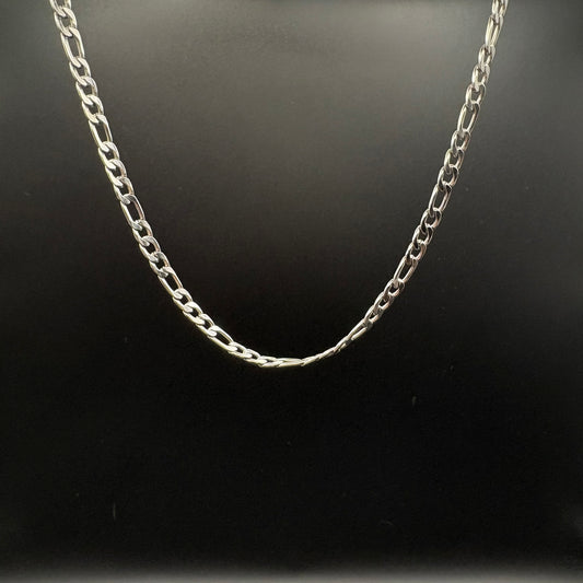 3.5 mm Figaro Chain - Necklace- Stainless Steel