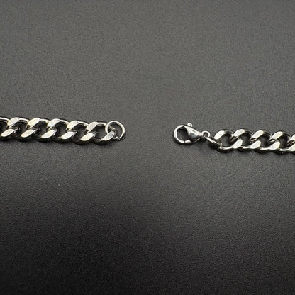 6 mm Cuban Chain - Necklace - Stainless Steel